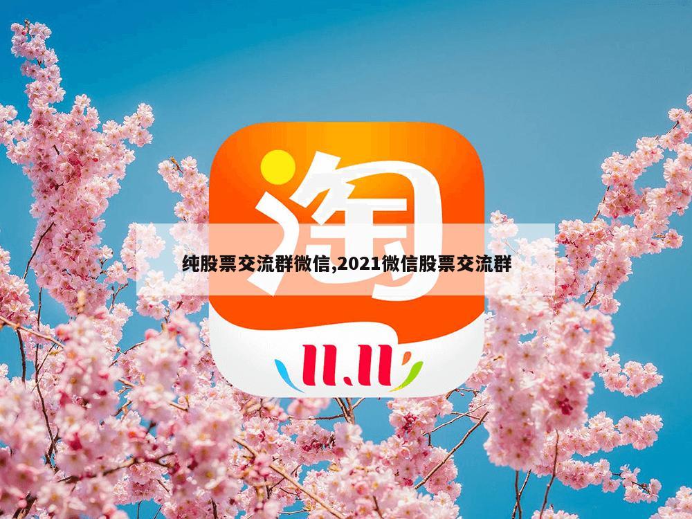 纯股票交流群微信,2021微信股票交流群